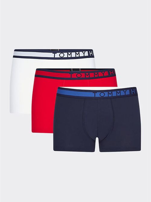 Pack De 3 Bóxers Trunk Con Cinta Distintiva Hombre Azul Tommy Hilfiger