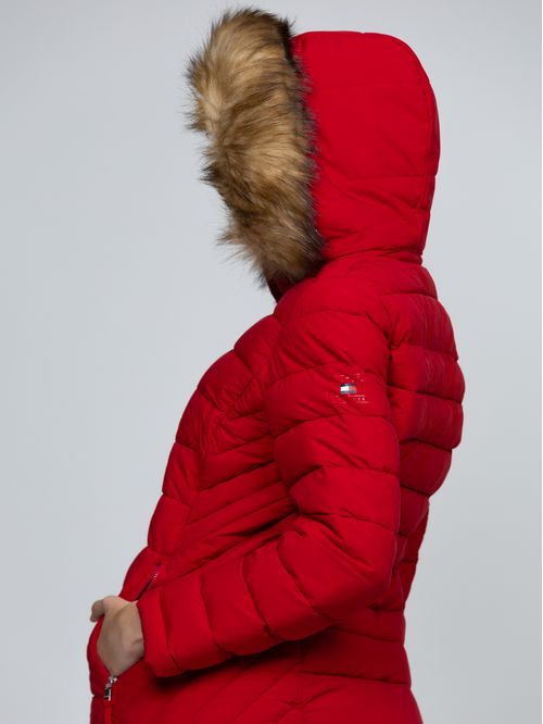 Chaqueta amarilla acolchada