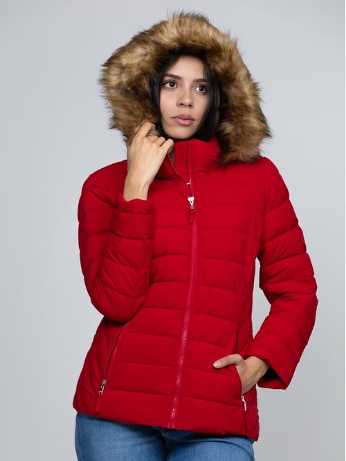 Chaqueta amarilla acolchada