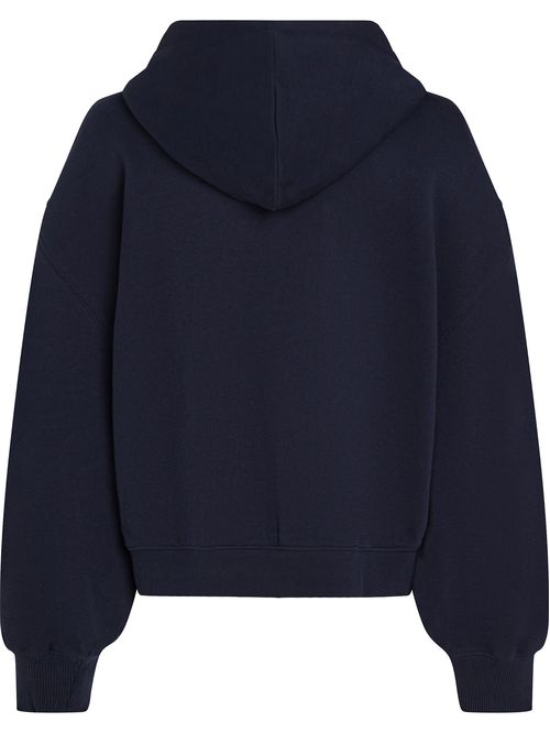 Buzo multicolor con capota y logo script