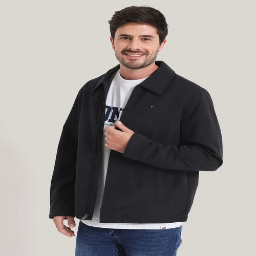 Chaqueta negra con logo