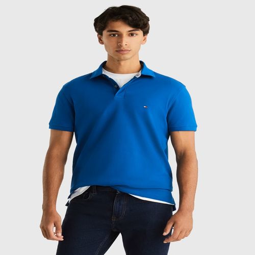 Polo azul 1985 de corte regular