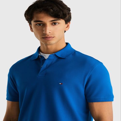 Polo azul 1985 de corte regular