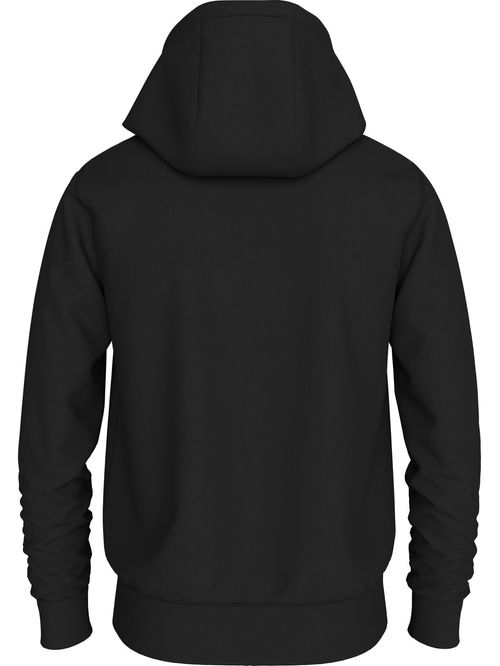 Buzo negro con capota y cremallera