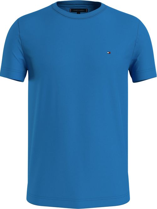 Camiseta De Corte Slim Fit En Algodón Hombre Azul Tommy Hilfiger