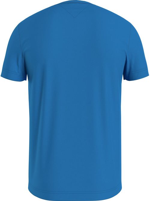 Camiseta De Corte Slim Fit En Algodón Hombre Azul Tommy Hilfiger