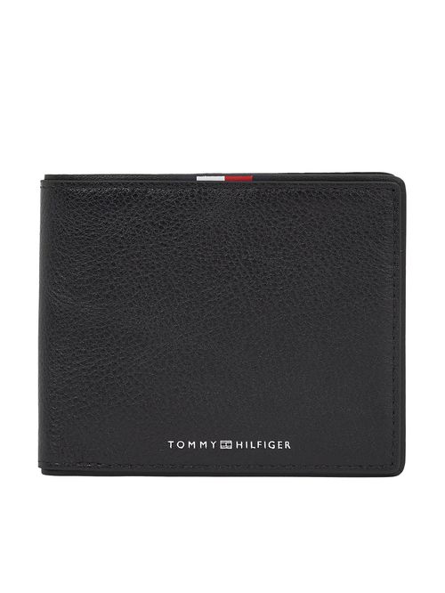 Billetera negra Corporate de cuero con monedero