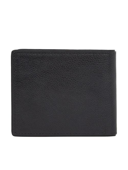 Billetera negra Corporate de cuero con monedero