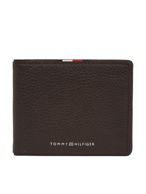 Billetera marrón plegable Corporate de cuero