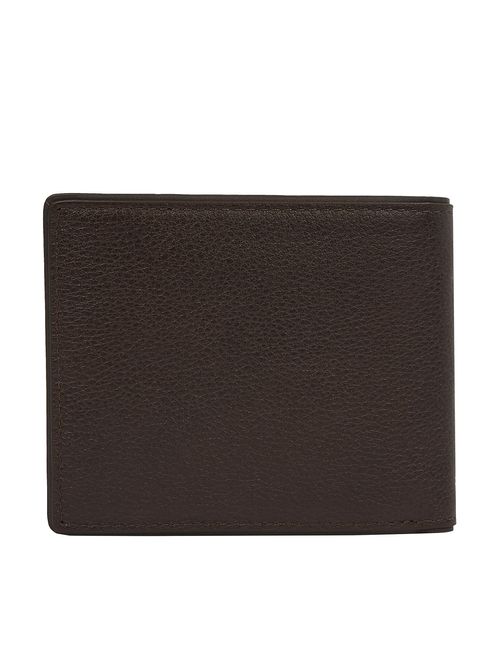Billetera marrón plegable Corporate de cuero