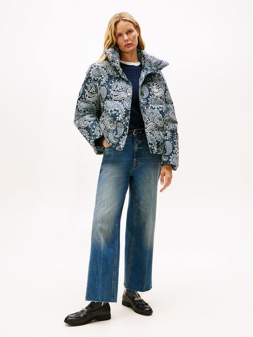 Chaqueta multicolor AOP de corte regular