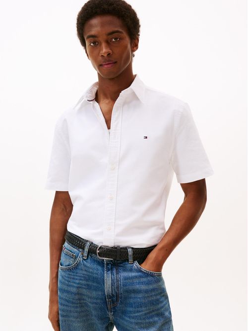 Camisa blanca Heritage de manga corta
