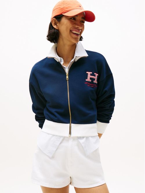 Chaqueta azul con logo americano Tommy Hilfiger