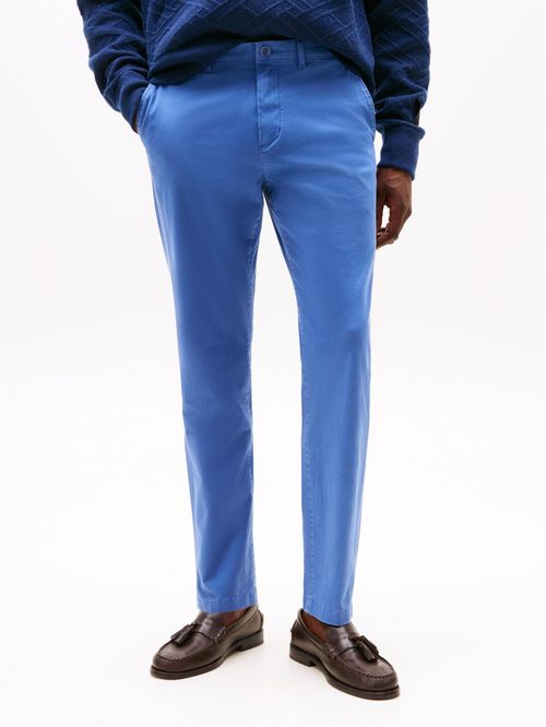 Pantalón multicolor chino Harlem de sarga con pierna cónica