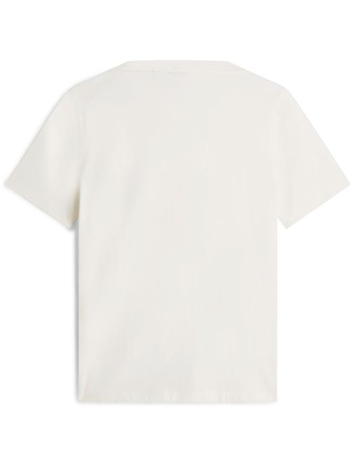 Camiseta blanca con logo gráfico de corte regular