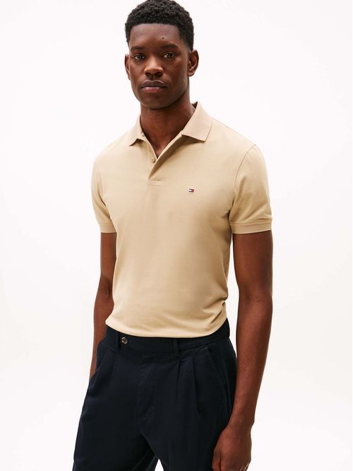 Polo naranja TH Flex de corte regular