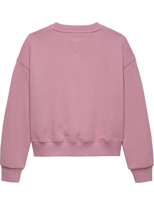 Saco rosado con logo script