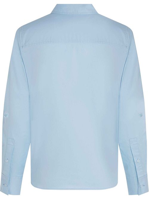 Camisa celeste Classic Poplin de manga larga