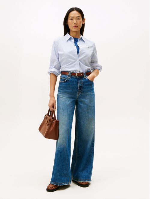 Camisa a rayas de corte regular