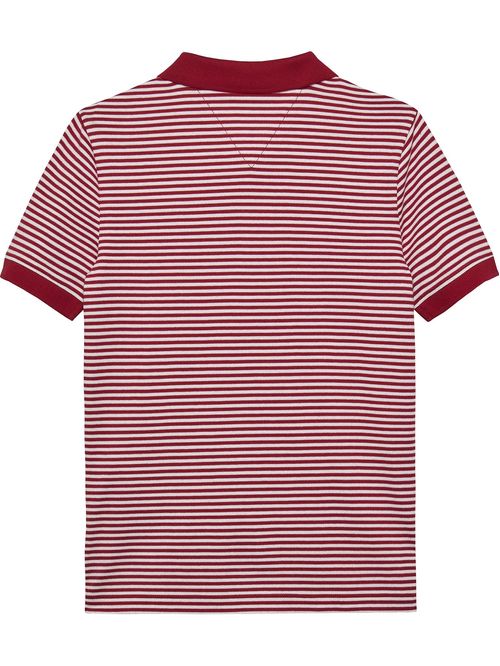 Polo rojo de punto interlock de corte regular