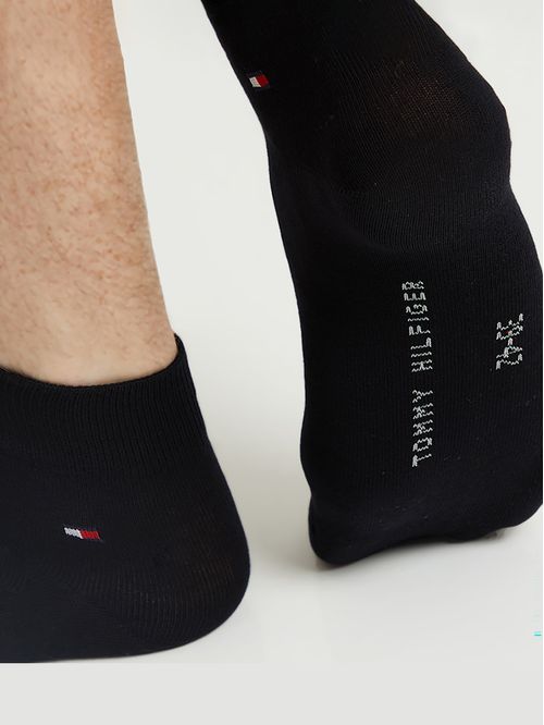 Pack negro de dos pares de medias tobilleras