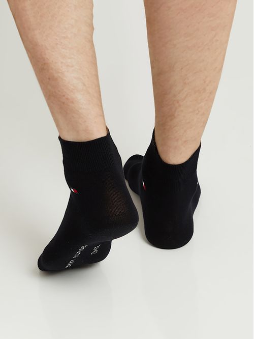 Pack negro de dos pares de medias tobilleras
