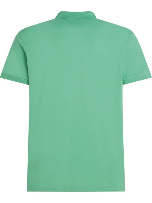Polo verde 1985 de corte regular