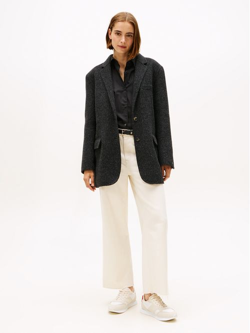 Tenis multicolor de ante con monograma TH