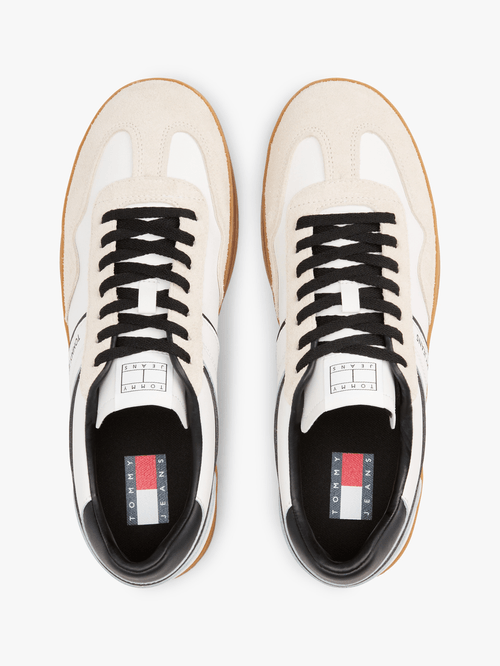 Tenis blanco The Greenwich de texturas mixtas