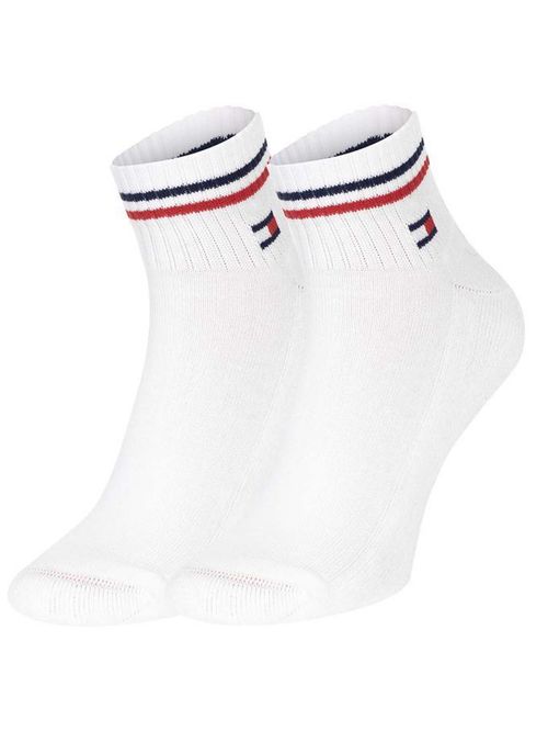 Pack blanco de dos pares de medias tobilleros