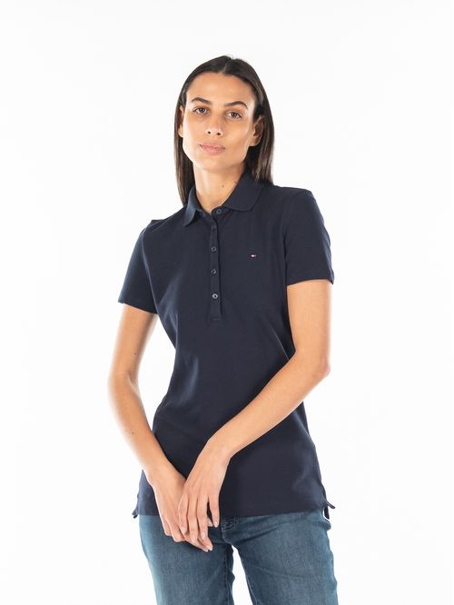 Polo azul oscuro heritage con logo