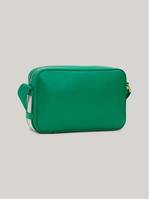 Bolso verde bandolera Iconic pequeño con monograma
